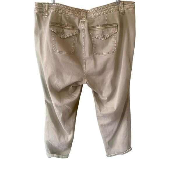 Torrid Pants Womens Sz 22 Twill Skinny Straight Leg Green Casual Stretch Jeans - Picture 4 of 9